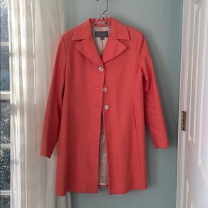 Ann Taylor Coral Overcoat